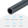 MECCANIXITY PVC Rigid Tube Round Pipe Tubing Hardware Tubing 5mm ID 7mm OD 8" Length Dark Grey High Impact for Water Pipe, Crafts view 3