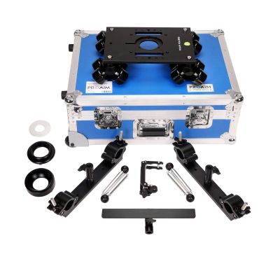 PROAIM Polaris Portable Camera Dolly-01 w Universal Track Ends for Rail/Track- 1.5"-1.98". Fits Mitchell Mount,75mm & 100mm Bowl Adapter. Payload up to 200kg/440lb for DSLR Video Camera