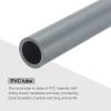 MECCANIXITY 7/8 Inch PVC Rigid Tube Round Pipe Tubing Hardware Tubing 16.6mm ID 22mm OD 8" Length Light Grey High Impact for Water Pipe, Crafts view 4