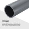 MECCANIXITY 3 Inch PVC Rigid Tube Round Pipe Tubing Hardware Tubing 63.8mm ID 75mm OD 8" Length Light Grey High Impact for Water Pipe, Crafts view 4
