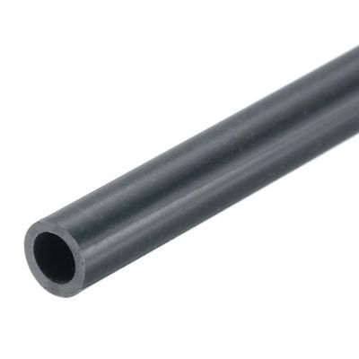 MECCANIXITY PVC Rigid Tube Round Pipe Tubing Hardware Tubing 4mm ID 6mm OD 8" Length Dark Grey High Impact for Water Pipe, Crafts