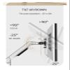 AVXANKTG DL-8013 Mechanical Spring 3-11kg 3 Long Arm Clip Grommet 100x100 75x75 Laptop Desktop Mount 17"-38" Monitor Desktop Stand(Color:Silver) view 4