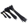 200Pcs Heavy Duty Cable Ties Assortment Zip 4 6 8 12in, 18-120lb Tensile Strength for Organizing Wires, Cords, Gardening (Black) view 1