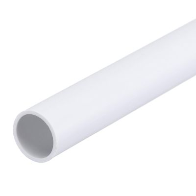 MECCANIXITY 1/2 Inch PVC Rigid Tube Round Pipe Tubing Hardware Tubing 11mm ID 13mm OD 8" Length White High Impact for Water Pipe, Crafts