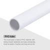 MECCANIXITY 1/2 Inch PVC Rigid Tube Round Pipe Tubing Hardware Tubing 11mm ID 13mm OD 8" Length White High Impact for Water Pipe, Crafts view 4