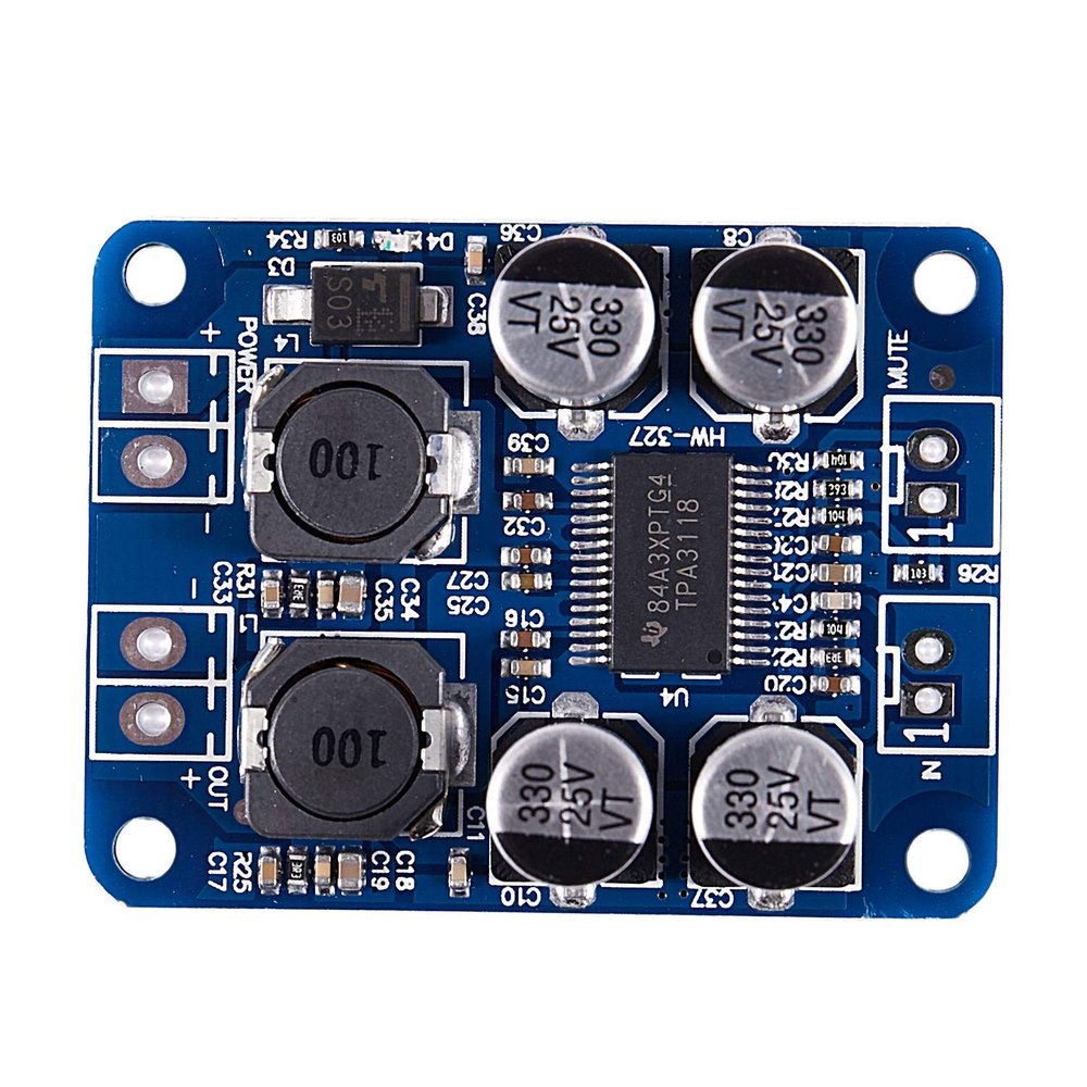 Kqcibz DC 8-26V TPA3118 PBTL Mono Digital Amplifier Board AMP Module 1 * 60W for, BLUE, 113525