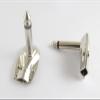 10pcs 1/4" 6.35mm Mono Speaker Right Angle Guitar Phono Plug Metal Body Silver view 2