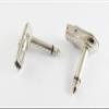 10pcs 1/4" 6.35mm Mono Speaker Right Angle Guitar Phono Plug Metal Body Silver view 3