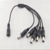 DirectNine Basics 10x DC Power Splitter Adapter Cable 5.5X 2.1mm Female to 5 Male Plug CCTV Camera view 1