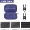 Case Compatible with Samsung T9/ T7/ T7 Shield Portable SSD 1TB 2TB 4TB External Hard Drive, Storage Travel Carrying Holder Organizer for Solid State Drives & USB Cable (Box Only)-Blue view 2