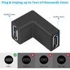 10 USB Type C 3.1 Female to Female Up Angled Coupler Extension Adapter Connector view 2
