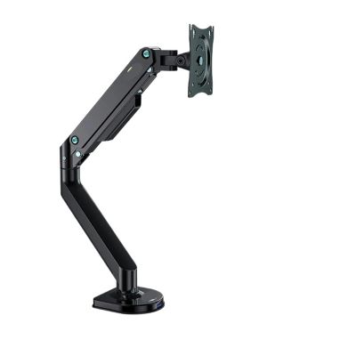 WPTGODGB D200 2-9kg Ergonomic Double Arm Mechanical Spring 17-32 Inch Monitor Screen Desktop Stand Mount Computer Stand Clip Grommet Hole(Size:with Adaptor)