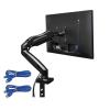 AVXANKTG F80 Full Motion 17"-30" Rotating Computer Monitor Desktop Mount Bracket for 2-9KG LCD Screens with 2xUSB3.0 Cables(Size:1 x USB3.0 Cable) view 2