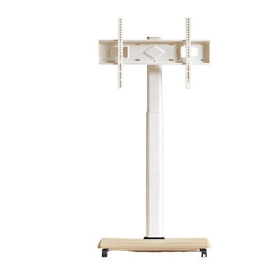 CUFTOBJM Floor Standing TV Stand Base with Swivel Mount Height Adjustment for 32-75" TVs(Size:Without Tray)