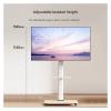 CUFTOBJM Floor Standing TV Stand Base with Swivel Mount Height Adjustment for 32-75" TVs(Size:Without Tray) view 2