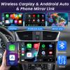 8Core 32G ROM 5G WiFi Car Radio for Nissan Sentra 2013-2017: 10.1 Inch 1280x800 IPS Touch Screen Car Stereo Upgrade Wireless Carplay & Android Auto Support Bluetooth GPS FM 1080P Backup Camera SWC view 2