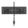 JFUDJKLI T902-240 Desk Clamp Full Motion 360 Degree Dual Monitor Stand 10"-27" Clamp Base Monitor Mount Arm Load 15kg PC Stand(Size:Grommet Base) view 2