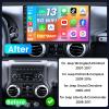 4 Core 64G ROM Car Radio for Jeep Wrangler JK 2007-2017: 10.1 Inch HD Touchscreen Stereo Upgrade 5G WiFi Wireless Carplay/Andriod Auto Bluetooth 1080P Backup Camera GPS FM EQ SWC view 2