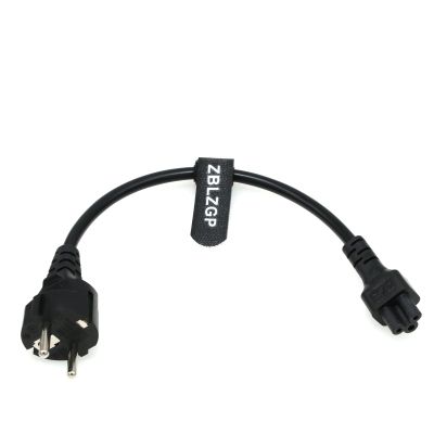 ZBLZGP Power Cord EU Plug 3pin AC Power Cable IEC C5 3 Prong Plug Power Supply Cord for Dell Notebook Comnputer Monitor LG TV Laptop IEC320 C5 Clover (Schuko CEE7/7 to C5)