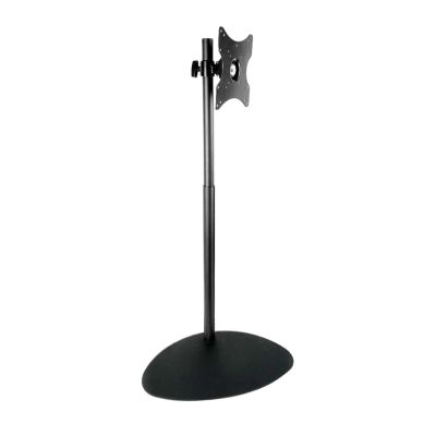 CUFTOBJM DL-R01-600 66cm-120cm Height Adjustable Steel LCD TV Desk Stand Monitor Floor Stand Large Heavy Duty Base with Rod 200X200 100x100