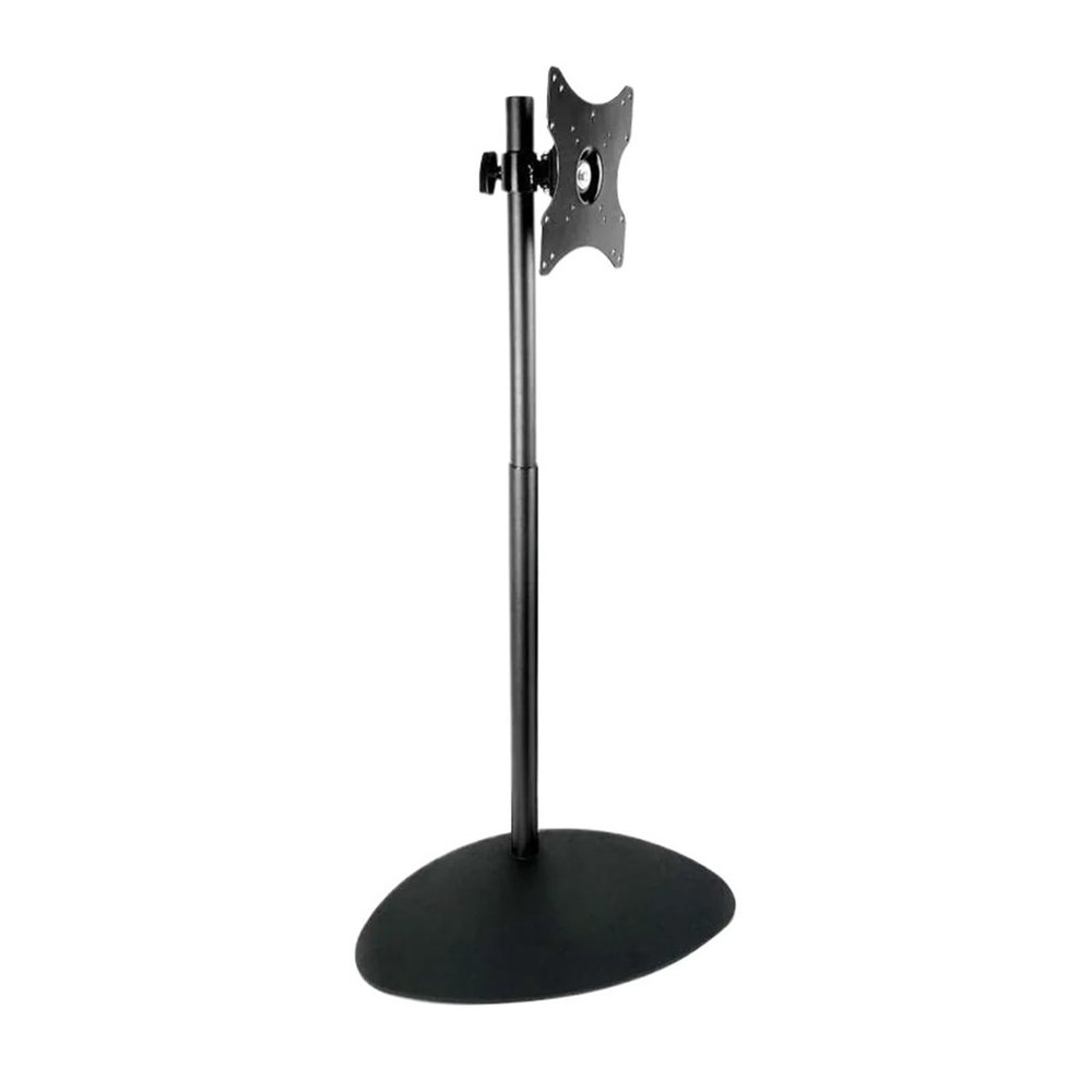 CUFTOBJM DL-R01-600 66cm-120cm Height Adjustable Steel LCD TV Desk Stand Monitor Floor Stand Large Heavy Duty Base with Rod 200X200 100x100
