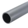 MECCANIXITY 2 Inch PVC Rigid Tube Round Pipe Tubing Hardware Tubing 42.6mm ID 50mm OD 8" Length Light Grey High Impact for Water Pipe, Crafts