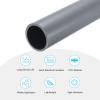 MECCANIXITY 2 Inch PVC Rigid Tube Round Pipe Tubing Hardware Tubing 42.6mm ID 50mm OD 8" Length Light Grey High Impact for Water Pipe, Crafts view 3