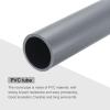 MECCANIXITY 2 Inch PVC Rigid Tube Round Pipe Tubing Hardware Tubing 42.6mm ID 50mm OD 8" Length Light Grey High Impact for Water Pipe, Crafts view 4