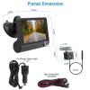 3 Channel Dash Cam, FHD 1080P Dash Cam Front and Rear Inside, Three Way Car Dash Camera with Loop Recording, Parking Monitor, 4In Touch Screen Dash Camera for Cars, 10MCable view 3