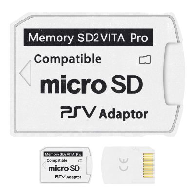 DUEQID SD2Vita 5.0 PS Vita Micro SD Memory Card Adapter, PS Vita Micro SD Adapter Compatible with PSV 1000/2000 3.60 HENkaku Enso System, DQ053
