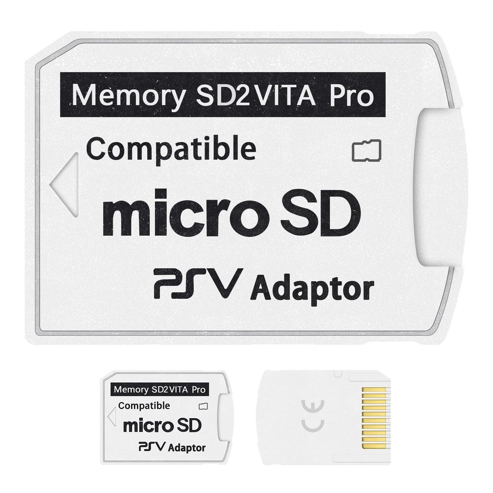 DUEQID SD2Vita 5.0 PS Vita Micro SD Memory Card Adapter, PS Vita Micro SD Adapter Compatible with PSV 1000/2000 3.60 HENkaku Enso System, DQ053