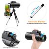 DirectNine Basics Portable Monocular 40x60 High Power Monocular with Smartphone Holder Tripod for Adults Waterproof with and Clear Prism Dual Focus for Bird Watching Camping Travelling view 4