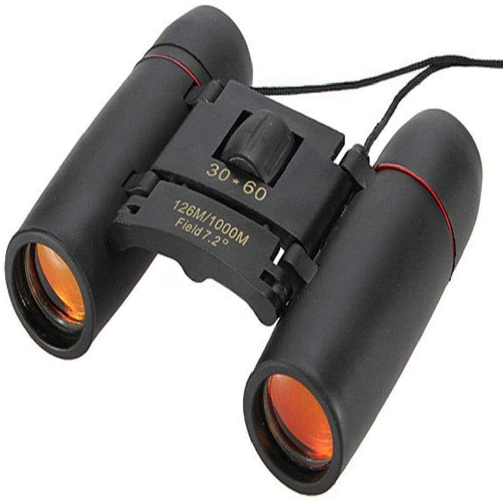 DirectNine Basics Portable Monocular 30 x 60 Small Binoculars Compact for Adults Kids, Mini Binocular Lightweight Pocket Folding Binoculars for Bird Watching