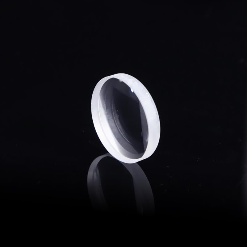 Xuanthang 50.8mm Diameter Quartz Plano-Convex Lens High-Precision Focusing Condenser Material Pure White Glass (Diameter: D50.8mm/Focal Length: F500mm)