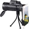DirectNine Basics Portable Monocular Spotting Scope Telescope,40x60 Monocular Telescope with Phone Adaptor and Tripod, Low Light Binoculars Or Adults Kids Bird Watching Traveling, view 1