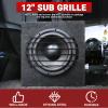 AICARS Metal Car Bar Grille Audio 12 Inches Speaker Subwoofer Grill Grille Cover 6 Bars- Pack of 1 view 3