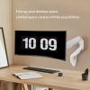 BEWISER Heavy Duty Monitor Arm Wall Mount for 34-57 Ultrawide Screen,Weight Capacity up to 44lbs,Ultrawide Monitor Arm Wall Mount,White view 2