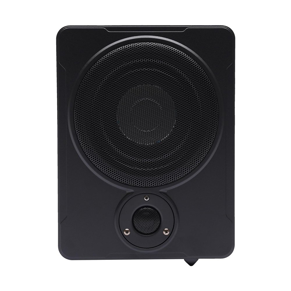 600W 8" Slim Under Seat Car Subwoofer, Car Enclosed Subwoofer Systems for Tight Spaces, Highly Active Speakers and Power Amplifier Subwoofers,Subwoofer with LED Indicator Light for Car Audio,Truck