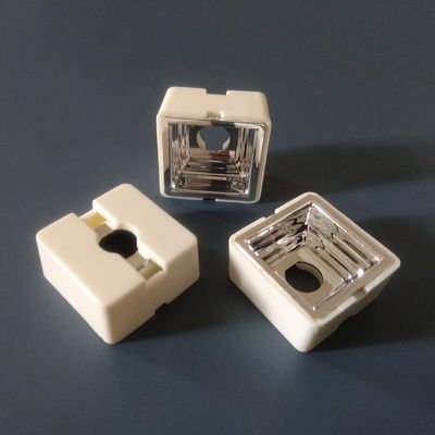 Xuanthang WAZ-25 Led Reflector Cup,Size: 22.8X22.8X10.3mm, with Holder Size: 25X25X12.4mm, Degree: 90, Clean Suace,PC