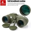 Portable Monocular Spotting Scope Telescope,Binoculars 10x50 Binoculars with Compass Coordinates Waterproof Anti-Fog Range High-Definition Low-Light view 2
