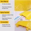 Rubber Speed Bump,Cable Protector Ramps Traffic Speed Bumps,Modular Protective Cover 11023lbs Load Capacity for Floor Cover Trunking view 3