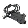TACGZGJSM V2 U94 Tactical Headsets Dual PTT Push-to-Talk 2pin Kplug Walkie Talkie Headset Connector Cable for UV5R,UV17R etc. (Black) view 2