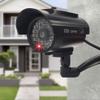 DirectNine Basics Solar Powered Fake Security Camera Virtual Security Camera Simulated Surveillance Camera with Realistic Red Flashing Light for Indoor Outdoor Home Stores (2 Pcs), JKQ002 view 1