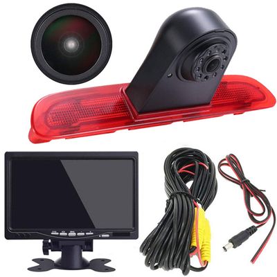 1280 x 720 Pixel Super HD Brake Light Reversing Camera with 7 Inch LCD Monitor, 170 Wide Angle Night Vision Reversing Camera Replacement for Toyota Commuter HiAce H200 MK5 Van LWB Brake Light Camera