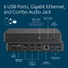 Kensington DisplayLink 4K Docking Station, Triple 4K for MacBook Pro/Air M1/M2/M3/M4, 14ports, 3xHDMI/3xDisplayPort,4xUSB A,2xUSB C 3.2, Ethernet, Audio, 100W PD (K33621NA) view 3