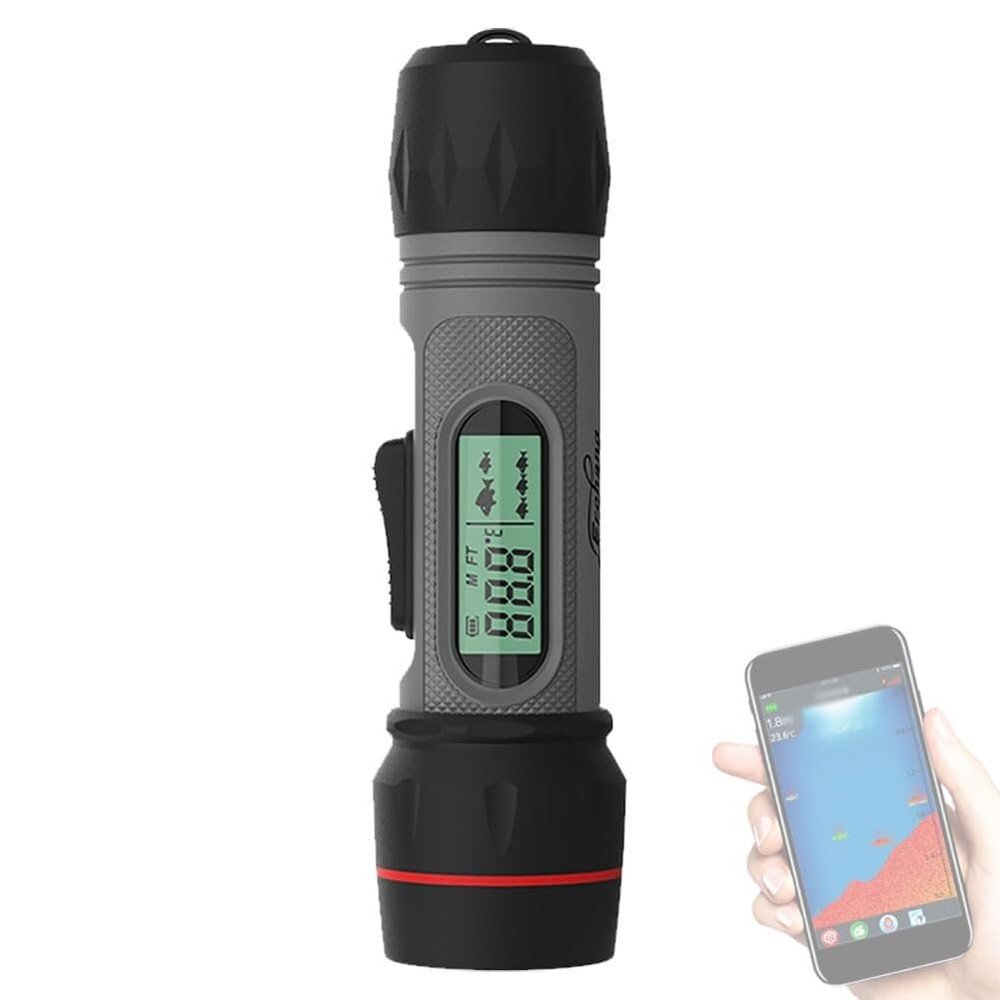 LPLYAA Wireless Fish Finder, Winter Fishing Echo Sounder, Rechargeable Digital Handheld Sonar Fishfinder, 0.8-90M Depth Ice Fishing, Can Detect Water Depth, Fish Size, for Ice Fishing, 20240530