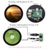 3.4inch HDMI Round TouchScreen for Raspberry Pi 5/4B/3B+/3A+/2B/B+/A+/Zero/Zero W/WH/Zero 2W, 800800 Resolution 10-Point Capacitive Touch IPS Display,Compatible with Jetson Nano/Mini PC,Driver Free view 4