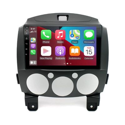 9 Inch HD Car Stereo Radio Zcargel Portable Wireless Touch Screen for carplay and Android 2+32g Android 13 Car Stereo with Wireless carplay Android Auto +Microphone Compatible for Mazda 2 2007-2013