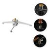 3pcs Gas Tank Tripod Screw Camera Tripod Flexible Tabletop Tripod Desktop Phone Holder Travel Tripod Adjustable Camera Tripod Mount Camping Lights Portable Aluminum Alloy (Silverx2pcs 14X14 view 4