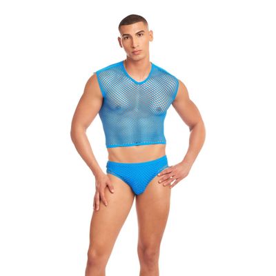 Rainbow Party Lingerie Set Blue S/M